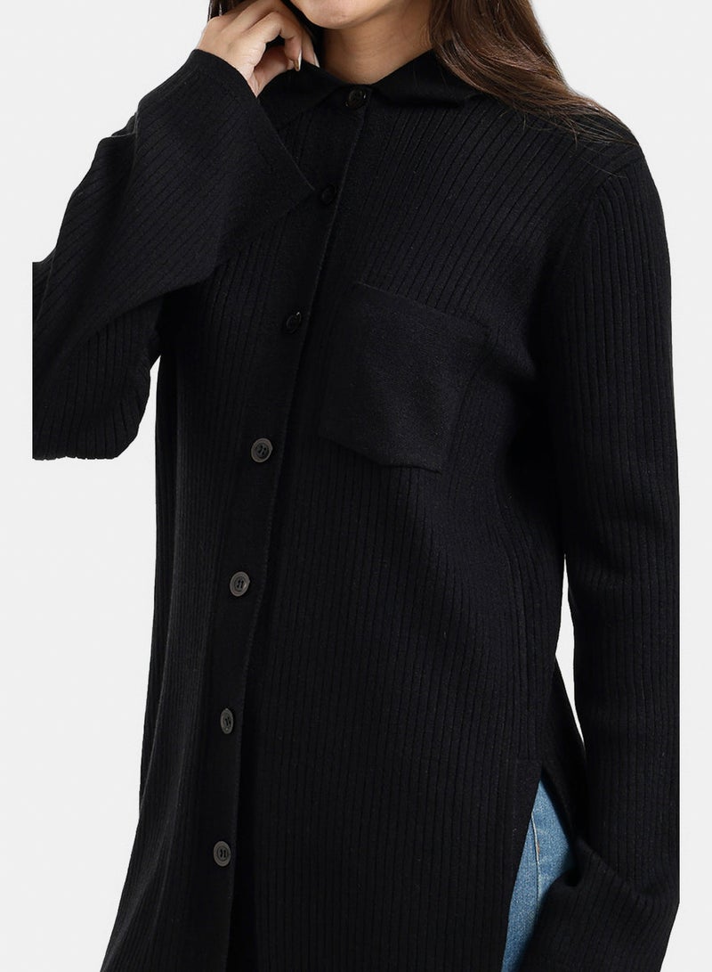 Carina Long Striped Cardigan - Image 4